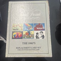 Trivial Pursuit The 1980's Card Set For Use With Master Game Excellent Cond - $12.20