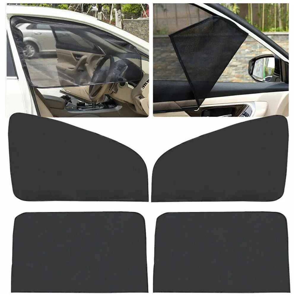Car Magnetic Sun Shade Cover Side Window Sunshade UV Blackout Black Blackout - £14.73 GBP