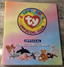 Ty Beanie BabiesClub Official Collector’s Card 3-Ring Binder Lot w/ Card... - £21.19 GBP