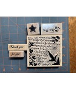 Stampin Up Fresh Cuts rubber stamp set  - £6.37 GBP