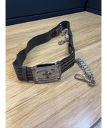 Vintage Knights Templar Masonic Belt &amp; York PA 21 Commandery Buckle KG JD - $102.37 CAD
