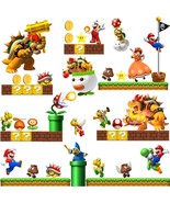 Super Mario Brothers Wall Decals Build a Scene Wall Stickers Peel and St... - £22.53 GBP
