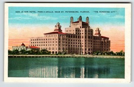 Don Ce Sar Hotel Building St Petersburg Florida Postcard Unposted Waterfront - £9.96 GBP