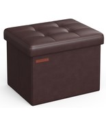 Songmics Compact Folding Storage Ottoman With Foot Rest Stool And Cube F... - €35,71 EUR