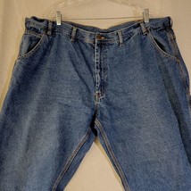 Key Mens 48x30 Carpenter Pants Cotton Blend Denim Blue Jeans - £11.75 GBP