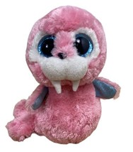 TY Beanie Boos Plush 6 Tusk  Soft Pink Walrus Blue Glitter Eyes  Stuffed... - $7.41