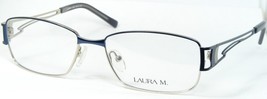 Laura M. LAU4848 3 Blue Silver Unique Eyeglasses Glasses Metal Frame 55-16-135mm - $39.60