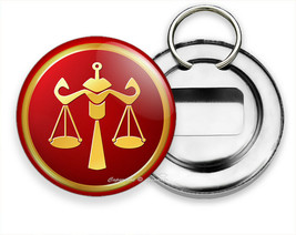 LIBRA ZODIAC HOROSCOPE LUCKY ASTROLOGY SIGN NEW BEER SODA BOTTLE OPENER ... - €14,21 EUR