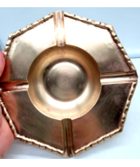 Vintage Brass Ashtray Heavy Duty Cigar Cigarette Holder 8&#39;&#39; Art Deco - $351.62 MXN