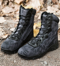 Men&#39;s Desert Army Boots Women Military Boots Men Work Shoes Bota Masculina Black - £56.73 GBP