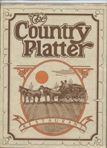 The Country Platter Restaurant Menu Stagecoach &amp; Horses on Cover  - $17.82