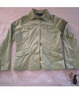 Jones New York Signature Stretch Button Up Lightweight Jacket Celery Gre... - $30.08 CAD