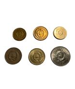 Yugoslavia Para &amp; Dinar Coin Lot (6 Coins) – 10–100 Denominations – Mixe... - $12.15