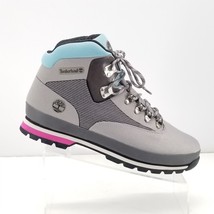 Timberland Euro Hiker Boots Mens  Outdoor A2274 A3949 Grey Blue Pink  Sz 11 - $60.26
