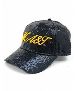 NORTH CAROLINA A&amp;T STATE UNIVERSITY Sequin HAT Women HBCU Sequin Basebal... - $503.59 MXN
