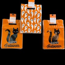 Halloween Candy Trick or Treat Bags 3  x 24 = 72 TOTAL  Black Cat  - Ghost Party - £5.40 GBP