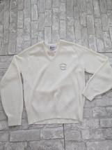 Vtg S Acrylic Sweater Vneck Portofino Ristoranti Firenze Personalized Cl... - $24.45 CAD