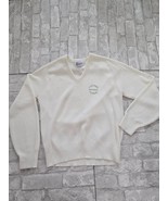 Vtg S Acrylic Sweater Vneck Portofino Ristoranti Firenze Personalized Cl... - $24.60 CAD