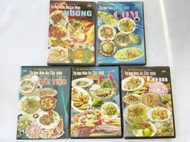 Lot of 5 DVD Tự Học Nấu Ăn, Mỹ Vân Films, Cá, Tôm, Nướng, Cơm.. Vietnamese - £29.67 GBP