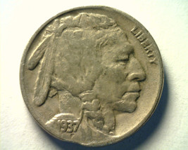 1937-D Clip Buffalo Nickel Very Fine Vf Nice Original Coin Bobs Coins Fast Ship - $19.00