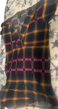 Attention Size Large Colors Geometric Short Sleeve Blouse Multicolor - $4.99