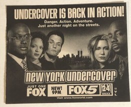 New York Undercover Tv Guide Print Ad Malik Yoba TPA11 - £4.48 GBP