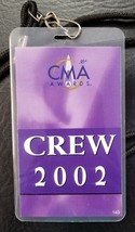 36th ANNUAL CMA AWARDS T.V. SHOW SPECIAL - BACKSTAGE CREW 2002 LAMINATE ... - £11.79 GBP