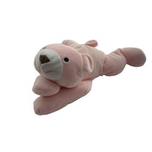 Ty Beanie Pillow Pals Snuggy Pink Teddy Bear 14&quot; Plush Stuffed Animal To... - $9.39