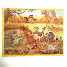 1964 Jaymar Walt Disneys Winnie The Pooh Friends Inlay Inlaid Tray 30 Pc Puzzle - £15.67 GBP