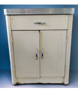 1950s Free Standing 2 Door Cabinet Interstate Metal Product 33x21x26 For... - $611.21 CAD