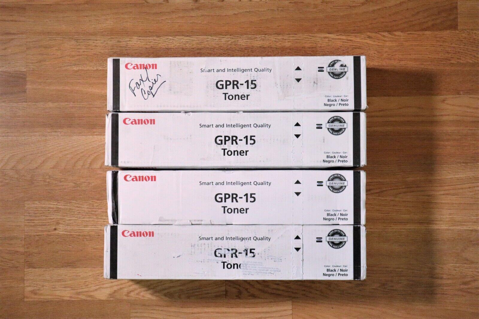 4 Cosmetic OEM Canon imageRUNNER 3025 3030 3230 3225 GPR-15 Black Toners - $98.01