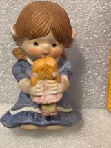 1983 Enesco Porcelain Figurine Girl w/Doll *Pre-Owned* BT1 - $9.99