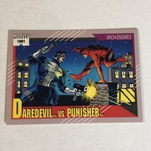 Daredevil Vs Punisher Trading Card Marvel Comics 1991  #116 - $1.97