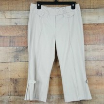 Cato Capri Pants Womens Size 8 Beige TN27 - $8.41