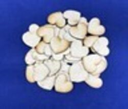 95mm Heart Shaped MDF Blanks (x3) Crafts Tokens Laser Cut FAST SHIPPING USA - $2.96