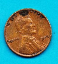 1936 P Lincoln Cent -Moderate wear some oxification - $0.35