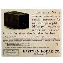 Eastman Kodak Camera Rochester 1897 Advertisement Victorian Photography ... - $14.01 CAD
