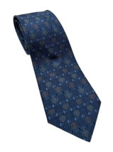 Hermes 7753 FA All-Over Pattern Silk Blue Circular Pattern AOP - $114.00