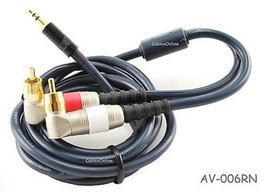 6Ft Pro 3.5Mm Stereo Neutrik Male To 2-Rca Male Right-Angle Plug Cable, ... - $40.30