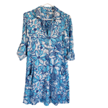 Lilly Pulitzer Pop Up Coronado Crab Lillith Tunic Dress XS Lobster Blue ... - £34.89 GBP