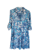 Lilly Pulitzer Pop Up Coronado Crab Lillith Tunic Dress XS Lobster Blue ... - £34.14 GBP