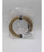 GLS Audio 10ft Instrument Cable Yellow/Brown Tweed Cloth 1/4 Straight 1/... - $12.60