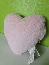 Pink Fuzzy Light Up Heart Shaped Pillow Plush 13&quot; Plushie Valentine&#39;s Day Gift - $20.17