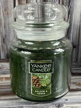 Yankee Candle 14.5 oz Scented Jar Candle - Balsam &amp; Cedar - New! - £19.02 GBP