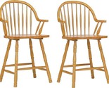 Sunset Trading Selections 24&quot; Windsor Barstools with Arms | Counter Heig... - $926.99
