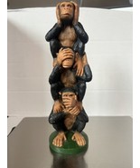 Collek Monkey See No Evil Hear No Evil Speak No Evil Trio Totem Pole 9&quot; ... - €29,46 EUR