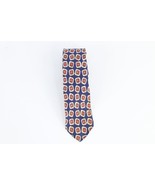 Vintage 40s 50s Gabardine Nylon Distressed Geometric Neck Tie Suit Tie USA - $40.88 CAD