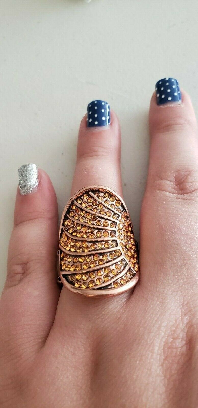 Primary image for Paparazzi Ring (one size fits most) (new) DAZZLE DAZE COPPER