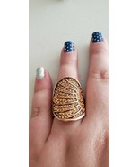 Paparazzi Ring (one size fits most) (new) DAZZLE DAZE COPPER - £5.98 GBP