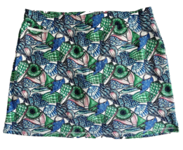 T by Talbots Navy Blue, Green, White, Pink Sea Shell Knit Pull On Skort Size 3Xp - £26.26 GBP